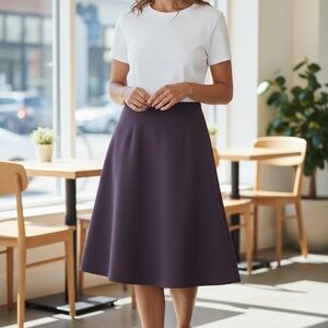 Seventy Deep Purple A-Line Skirt